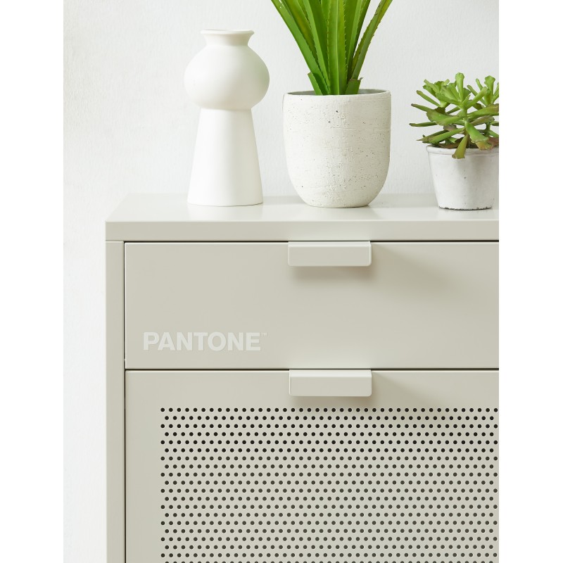 Meuble à chaussures PANTONE métal beige sable