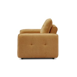 Fauteuil IMPA convertible tissu orange 1 place
