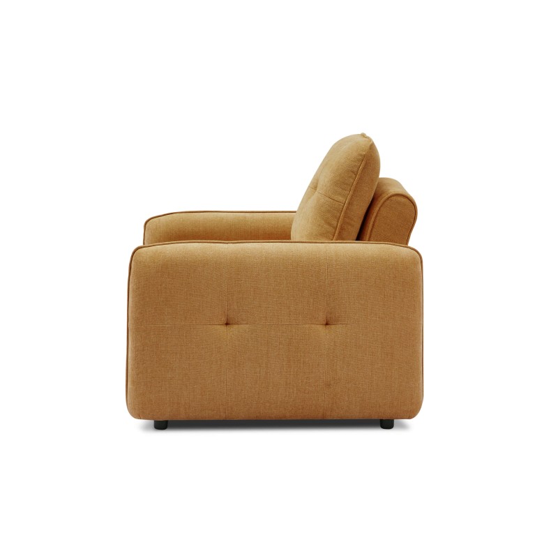 Fauteuil IMPA convertible tissu orange 1 place