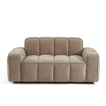 ALISTAIR 2-Sitzer-Sofa aus beigem Chenille-Stoff
