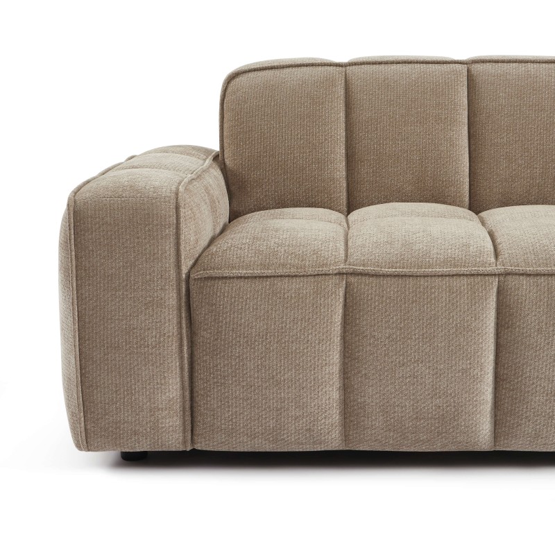 ALISTAIR 2-Sitzer-Sofa aus beigem Chenille-Stoff