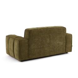 Canapé ALISTAIR 2 places tissu chenille vert