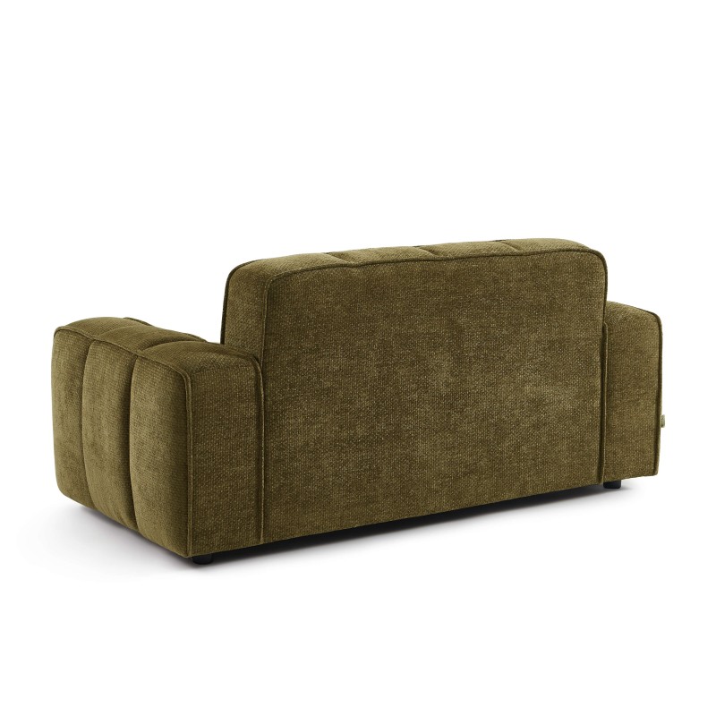 Canapé ALISTAIR 2 places tissu chenille vert