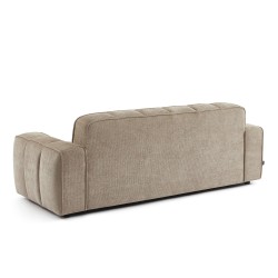 Canapé ALISTAIR 3 places tissu chenille beige