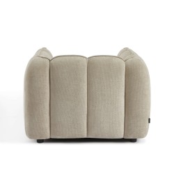 Fauteuil MATILDA 1 place tissu chenille beige