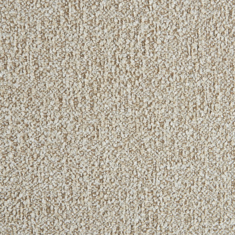Canapé d'angle droit fixe CORELA 4 places tissu chenille tramé beige