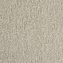 Canapé d'angle gauche fixe CORELA 4 places tissu chenille tramé beige