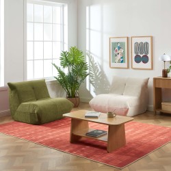 Fauteuil compressé KAIDO 1 place en mousse et tissu vert