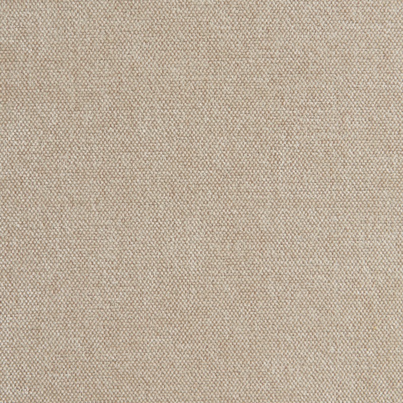 Pouf PANTONE tissu chenille taupe et pied métal pivotant
