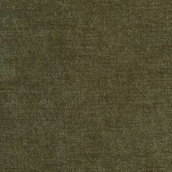 Pouf PANTONE tissu chenille vert olive et pied métal pivotant