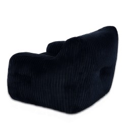 Pouf LUFFY velours côtelé noir