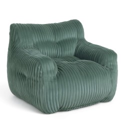 Pouf LUFFY velours côtelé vert