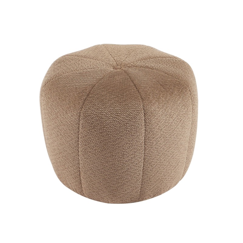 Pouf ASSA tissu marron