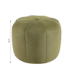 Pouf ASSA tissu kaki