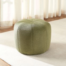 Pouf ASSA tissu kaki
