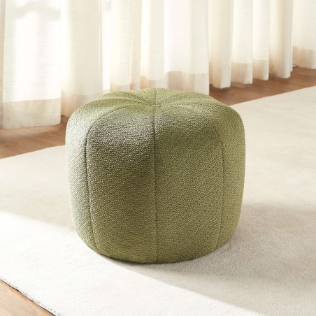 Pouf ASSA tissu kaki