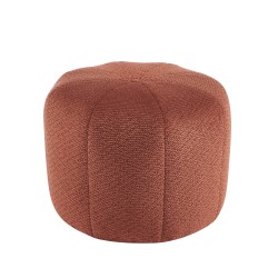 Pouf ASSA tissu bordeaux