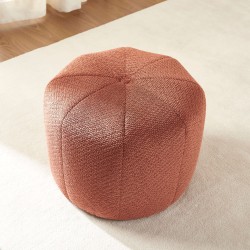 Pouf ASSA tissu bordeaux