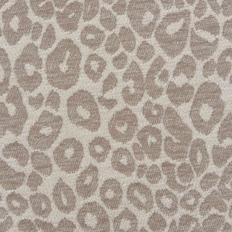 Pouf AWA tissu imprimé léopard gris