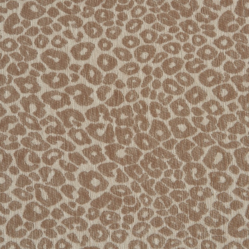Tête de lit LOUISON tissu jacquard léopard beige 160cm