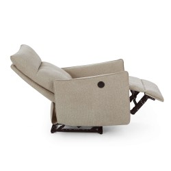 Fauteuil relax électrique MINOS 1 place tissu chenille beige