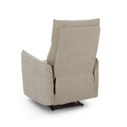 Fauteuil relax électrique MINOS 1 place tissu chenille beige