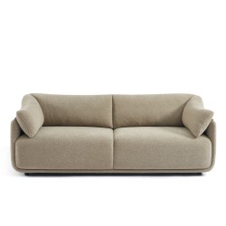 KURLY 3-Sitzer-Sofa aus beigem Chenille-Twill