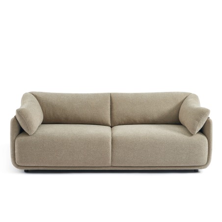 KURLY 3-Sitzer-Sofa aus beigem Chenille-Twill