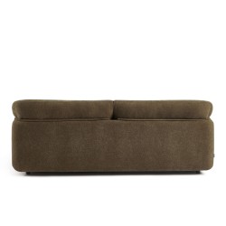 KURLY 3-Sitzer-Sofa aus taupefarbenem Chenille-Gewebe