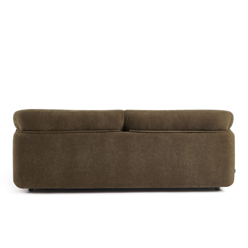 KURLY 3-Sitzer-Sofa aus taupefarbenem Chenille-Gewebe