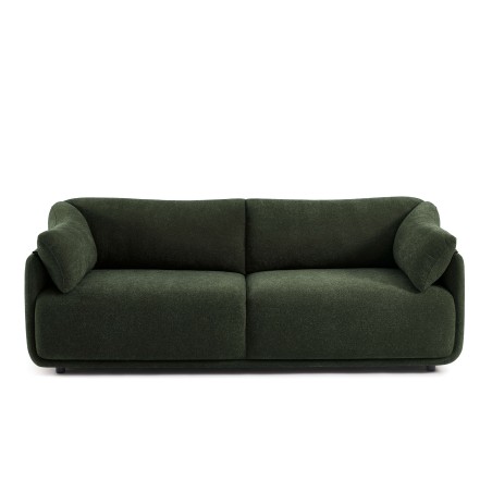KURLY 3-Sitzer-Sofa aus grünem Chenille-Webstoff