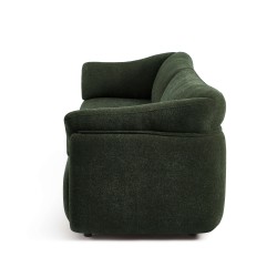 KURLY 3-Sitzer-Sofa aus grünem Chenille-Webstoff