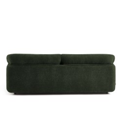 KURLY 3-Sitzer-Sofa aus grünem Chenille-Webstoff