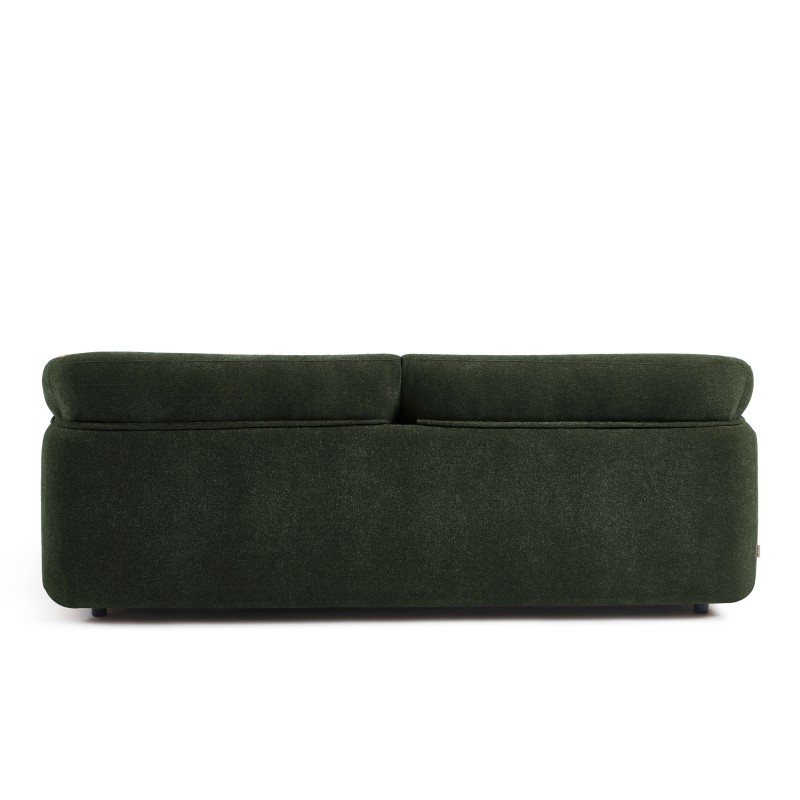 KURLY 3-Sitzer-Sofa aus grünem Chenille-Webstoff