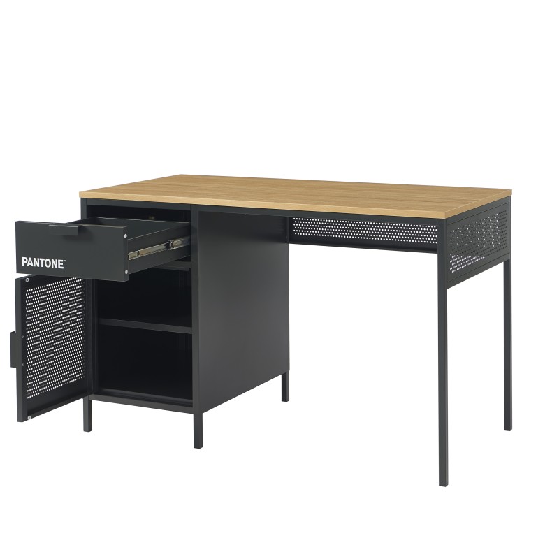 PANTONE Metall-Schreibtisch Anthrazitgrau 120 cm