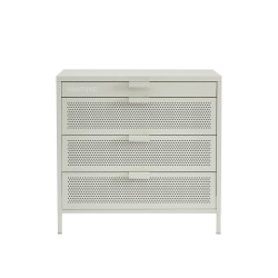 Commode PANTONE 4 tiroirs métal beige sable 80cm