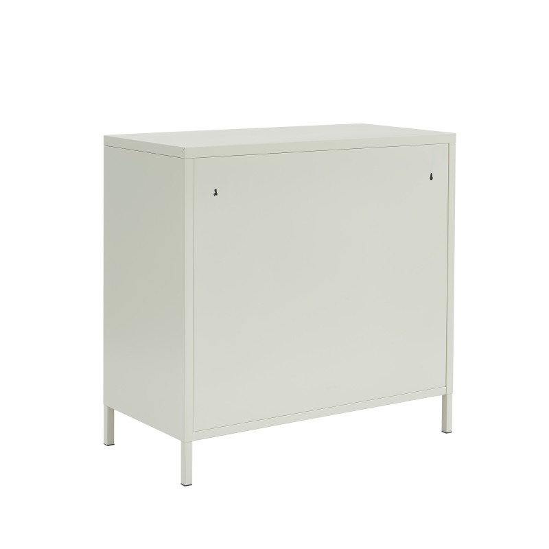 Commode PANTONE 4 tiroirs métal beige sable 80cm