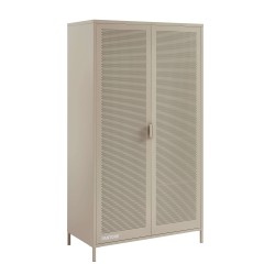 Armoire PANTONE métal taupe 2 portes