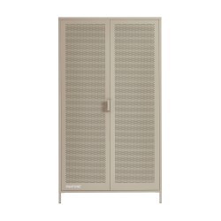 Armoire PANTONE métal taupe 2 portes