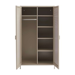 Armoire PANTONE métal taupe 2 portes