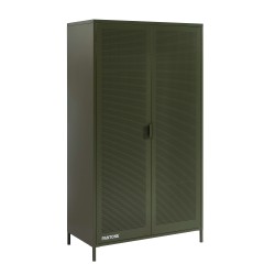 PANTONE-Schrank aus Metall in Olivgrün, 2-türig