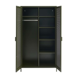 PANTONE-Schrank aus Metall in Olivgrün, 2-türig