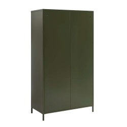 PANTONE-Schrank aus Metall in Olivgrün, 2-türig