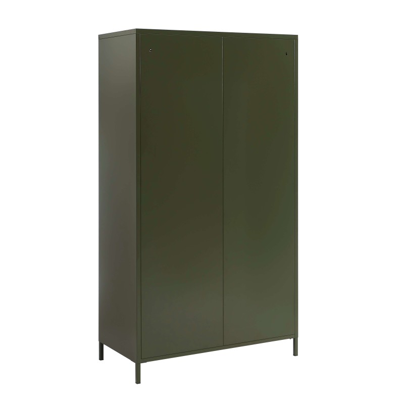 PANTONE-Schrank aus Metall in Olivgrün, 2-türig