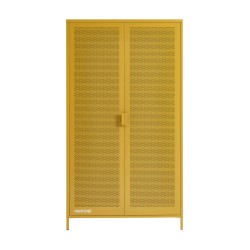 PANTONE-Schrank aus Metall in Senfgelb, 2-türig