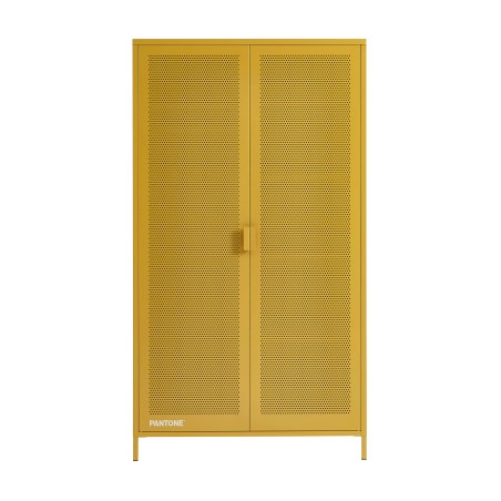 PANTONE-Schrank aus Metall in Senfgelb, 2-türig