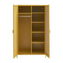 PANTONE-Schrank aus Metall in Senfgelb, 2-türig