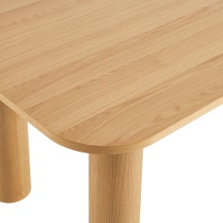 Tavolo da pranzo UKAA in impiallacciatura di rovere 200 cm