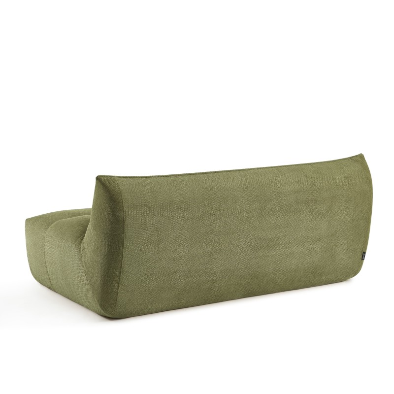 Banquette PANTONE 2 places tissu vert olive