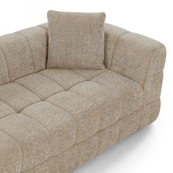 3-Sitzer-Sofa JUPA in komprimierter Ausführung, Bouclé-Stoff in Taupe